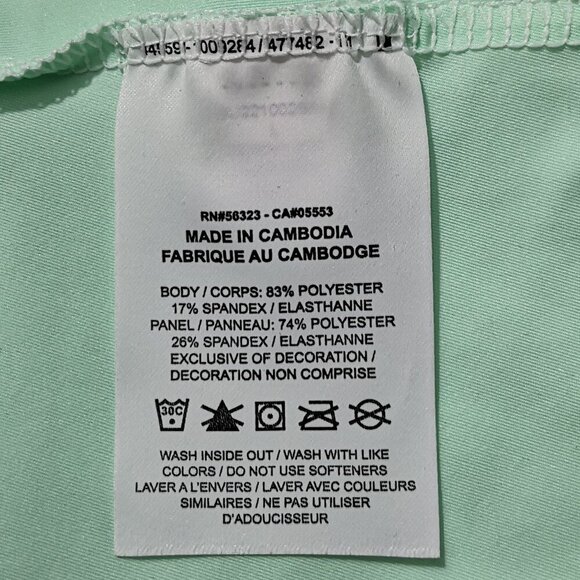 NWT Nike Dri-Fit Ladies Size Large Mint Green & Grey Slim Fit Tennis Tank Top - Picture 5 of 12